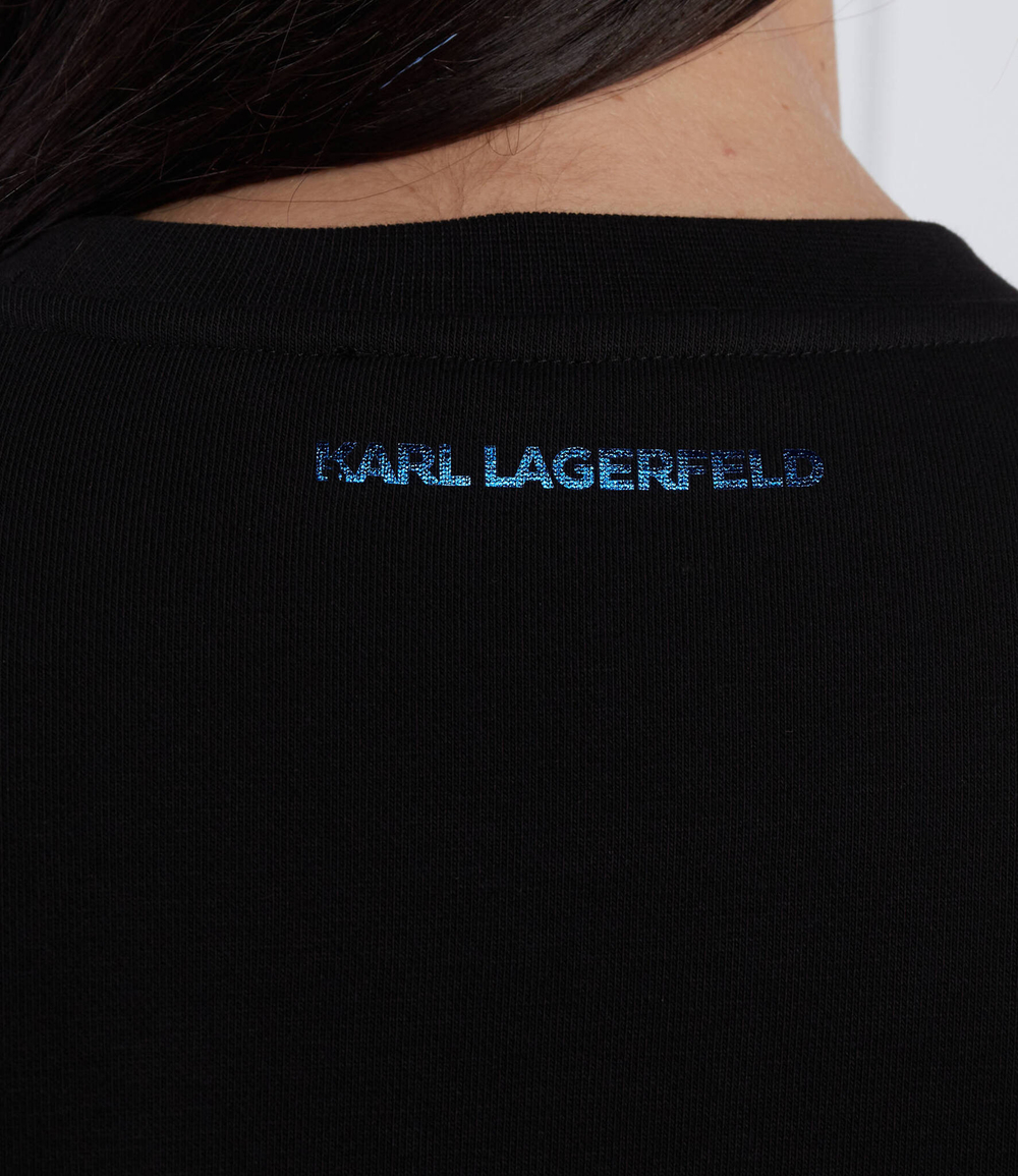 Худи rhinestone Karl Lagerfeld - черный(226W1805)