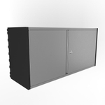 Навесной малый шкаф системы IF 800мм на 375мм черный