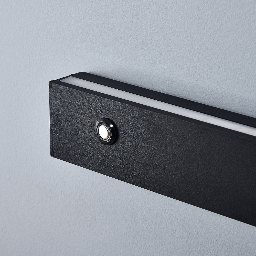 810647 Светильник настенный FIUME SPOT 230V LED 5W(Back light) 130LM 100G+7W(Spot light) 460LM 24G ЧЕРНЫЙ 4000K