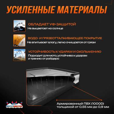 Надувная подушка «AcroBag» для трюков, прыжков и каскадёрских падений, 10×10×3,5 м