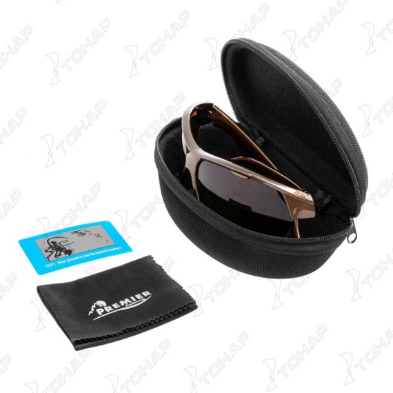 Очки поляризационные в жест.чехле (коричневый) (PR-OP-9419-B-C) PREMIER