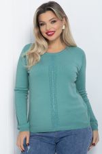 Джемпер Зимний вечер (светло-зеленый) Б12236-20 LT Collection