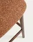 Барный стул Ciselia из терракотового шенилла с ножками из ясеня в отделке орех