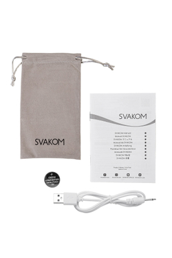 Виброкольцо Svakom Winni 2, силикон, черный, 9,3 см