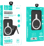 Портативный аккумулятор DENMEN DP18 10000 mAh PD 20W magnetic wireless (черный)