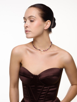 Чокер "Red hematite mini" Silver