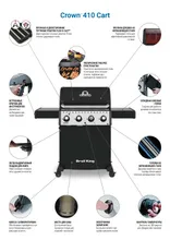 Газовый гриль Broil King Crown 410, 4 горелки