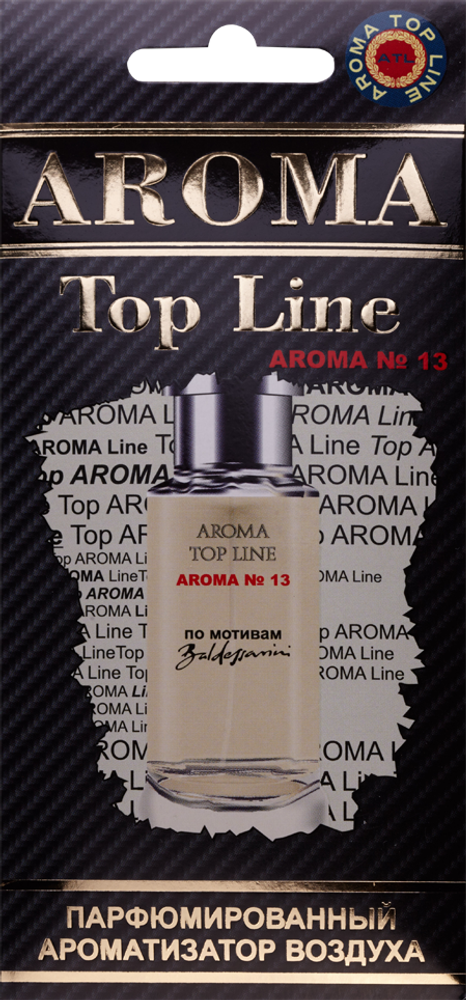 Ароматизатор для автомобиля AROMA TOP LINE №13 Baldessarini картон