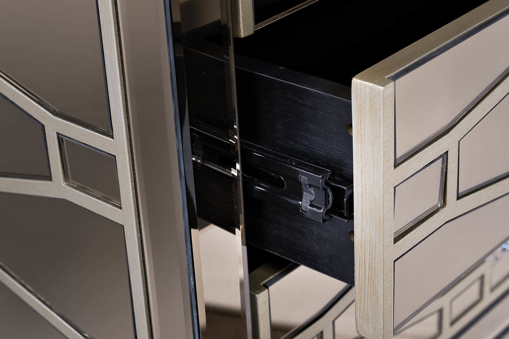 Тумба зеркальная 3 ящика Garda Decor KFG046