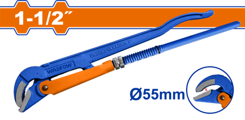 Ключ трубный рычажный 45° 55 мм (16) WADFOW WPW3115