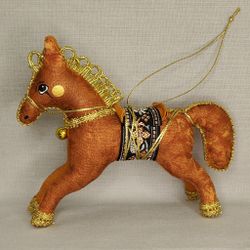 Ёлочная игрушка Лошадка Цирковая