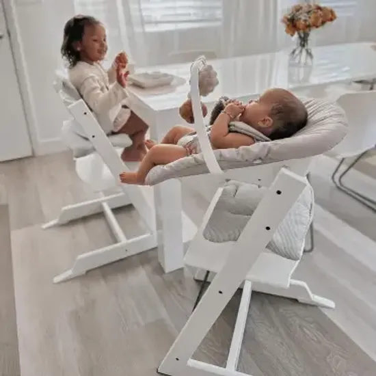 Стульчик для кормления STOKKE Tripp Trapp комплект 4 в 1 (White)