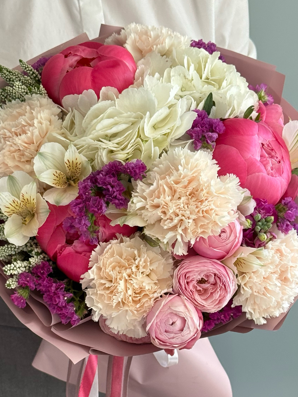 Букет «Клубничный пунш»