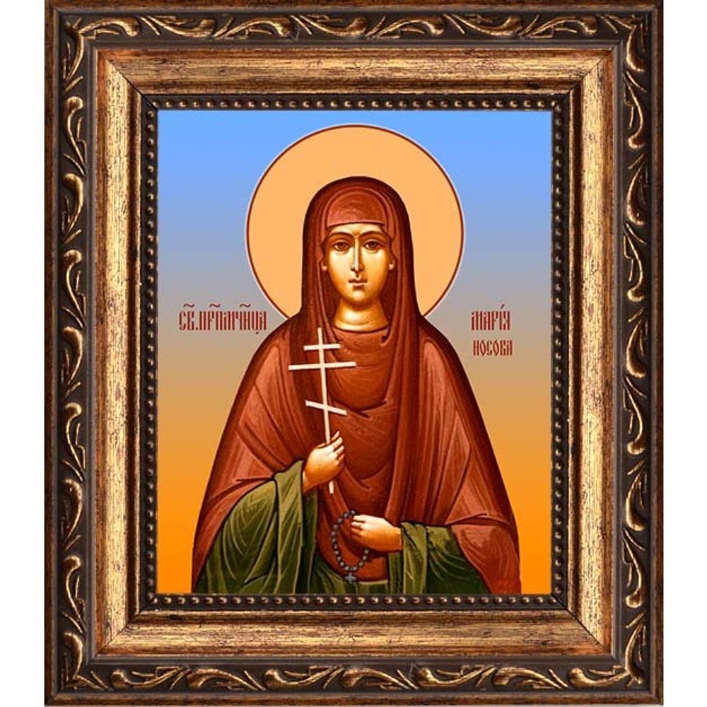Мария Носова, послушница, преподобномученица. Икона на холсте.