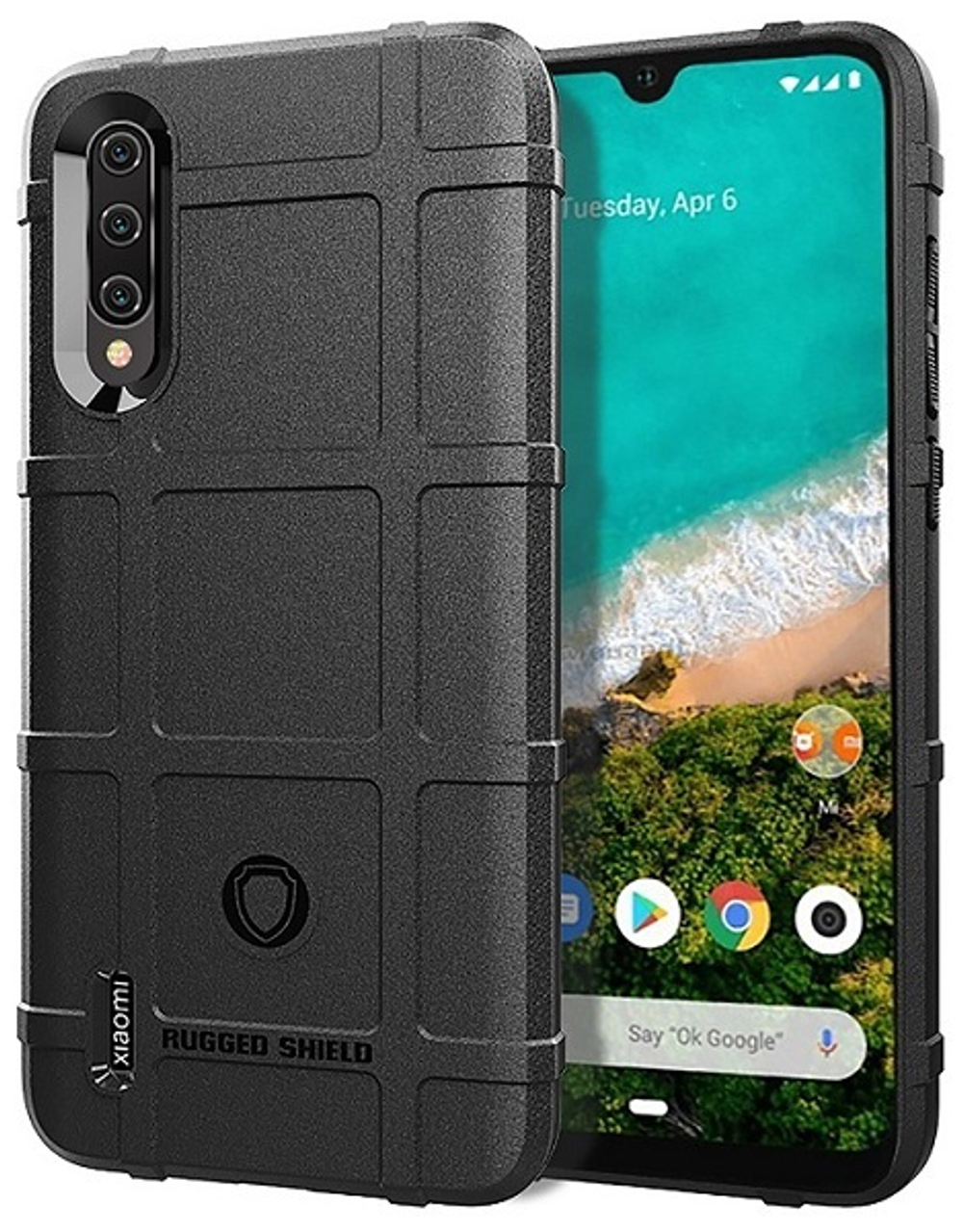 Чехол для Xiaomi Mi 9 Lite (A3 Lite, CC9) цвет Black (черный), серия Armor от Caseport