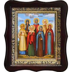 Жёны мироносицы. Икона на холсте.