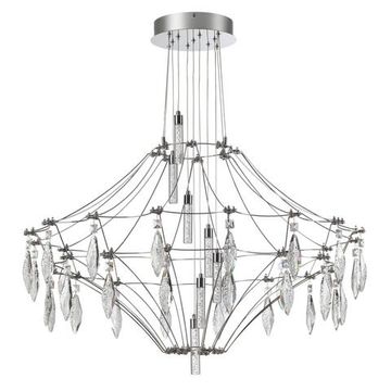 6699/51CL CLASSIC ODL_EX25 069 Потолочный светильник металл/хрустальметалл/нерж сталь IP20 LED 51W 4000K 220-240V FLAMENCO