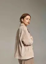 Куртка Called a Garment Corduroy work Светло-бежевая