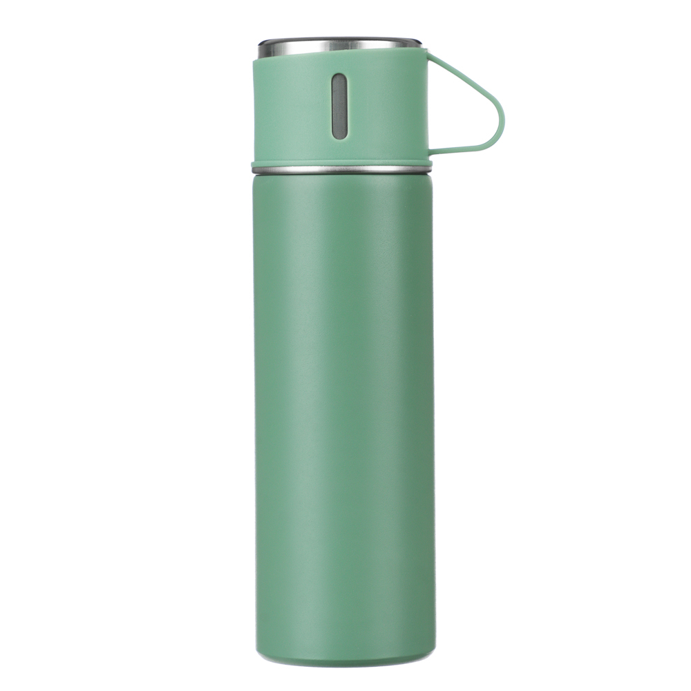 SATOSHI Набор Термос 500мл и 2 кружки, нержавеющая сталь