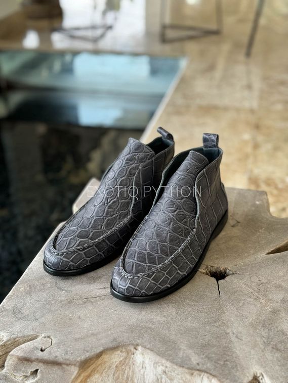 Лоферы Loro Piana из кожи крокодила SH-192
