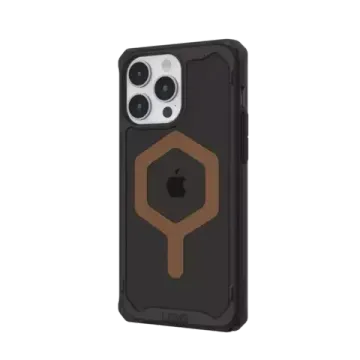 Чехол с поддержкой MAGSAFE Uag Plyo для iPhone 15 Pro MAX 6.7", цвет черный/бронза (Black/Bronze)