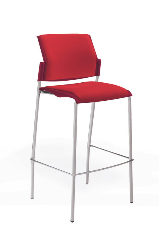 Movie стул барный с мягким сиденьем и спинкой