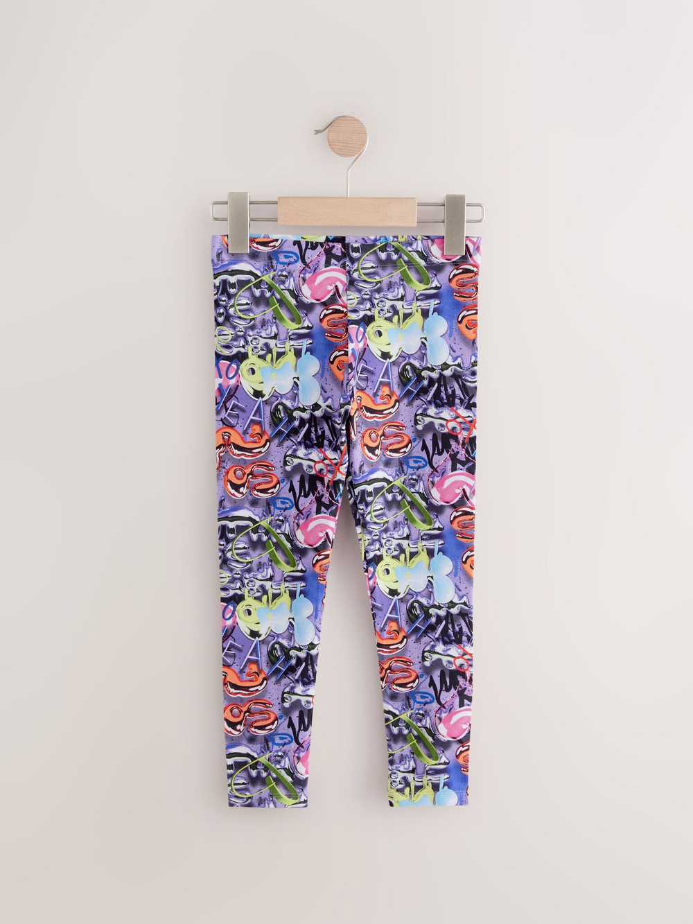 Легинсы для девочки Next E61-328, 5 шт., Сиреневый, Розовый, Черный