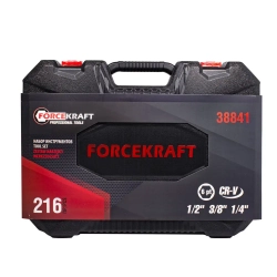 Набор инструментов 216пр. 1/4''3/8''1/2''(6гр.)(4-32мм) FORCEKRAFT FK-38841