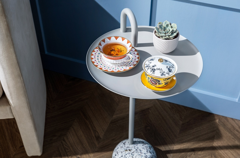 Wedgwood Чайная чашка Wonderlust Изумрудный лес 180 мл с блюдцем