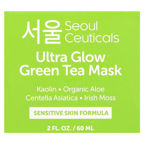 SeoulCeuticals, Ultra Glow, маска для красоты с зеленым чаем, 60 мл (2 жидк. унц.)