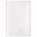 Тетрадь 48 л. в точку обложка кожзам SoftTouch, сшивка, A5 (147х210мм), БЕЛЫЙ, BRAUBERG RAINBOW, 403884