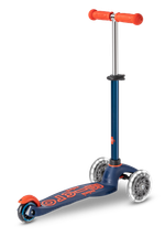 Самокат Mini Micro Deluxe LED Темно-синий