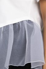 Блуза Нежный взгляд (белая) Б15390-7М LT Collection