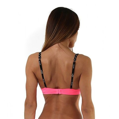Неоново-розовый планж-бюстгальтер с пуш-ап (Размер: 34C) (Цвет: розовый)