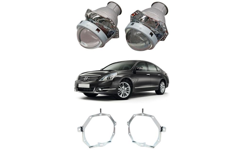 Готовый комплект для замены штатных линз с AFL Nissan Teana II J32 рестайлинг 2011-2014