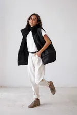 Жилет ko-ko-ko женский утеплённый черный