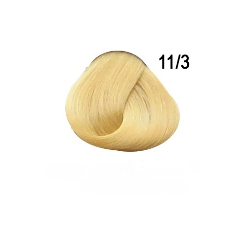 Перманентная крем-краска для волос Ollin 11/3 специальный блондин золотистый