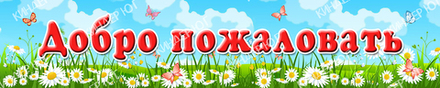 Баннер "Добро пожаловать" арт. Б10-1