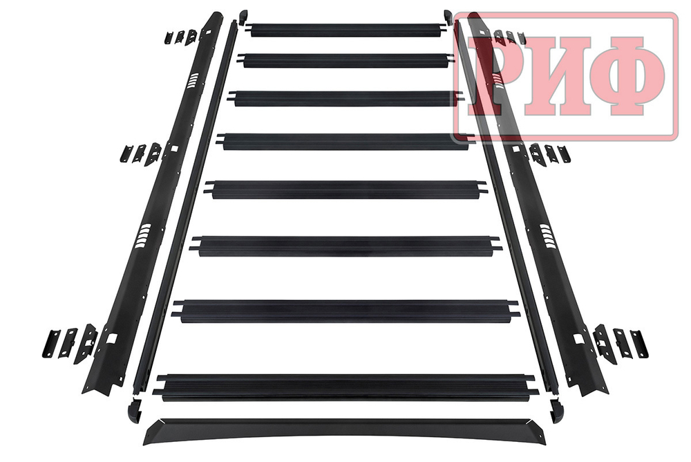 Багажник экспедиционный (платформа) алюминиевый 1250x2080 мм для УАЗ Патриот (с крепежом) РИФ