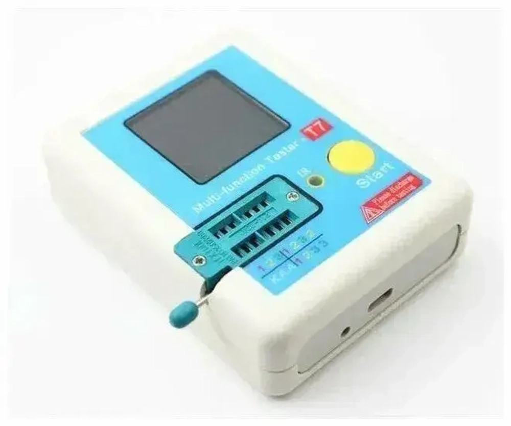 LCR-T7 Tester, Тестер радиодеталей, измеритель RLC, определитель типа и цоколевки компонентов, ESR и Vloss метр