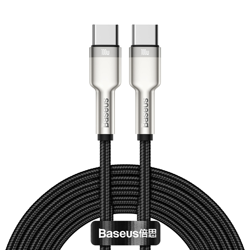 USB-C Кабель Baseus Cafule Metal Charging+Data 100W 1-2m - Black