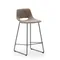 Полубарный стул Zahara, 65 см, коричневый с черными ножками