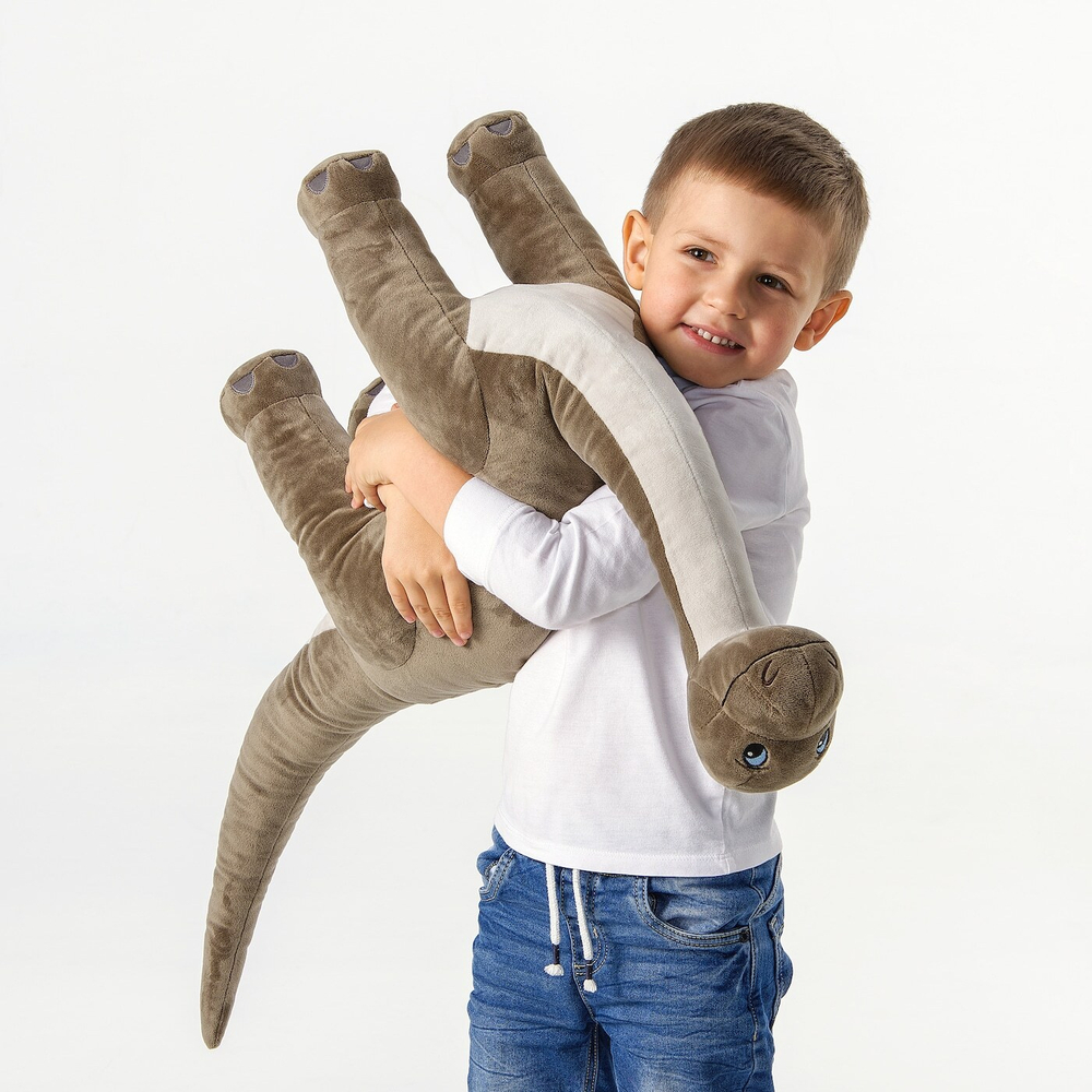 IKEA JÄTTELIK  (ИКЕА ЙÄТТЕЛИК)  -  Плюшевый, динозавр/динозавр/бронтозавр, 90 см