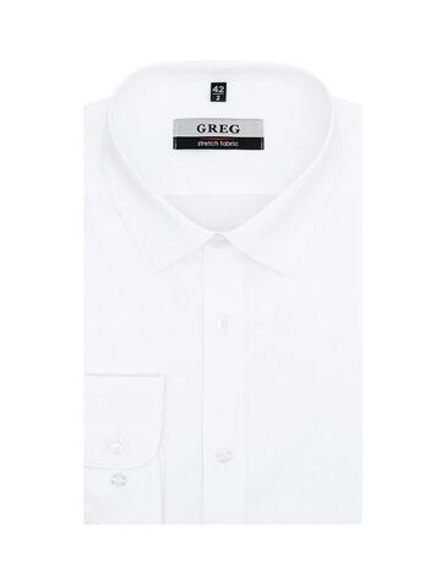 Сорочка GREG (Германия) 100/237/WH/ZVN STRETCH_V "Однотон."