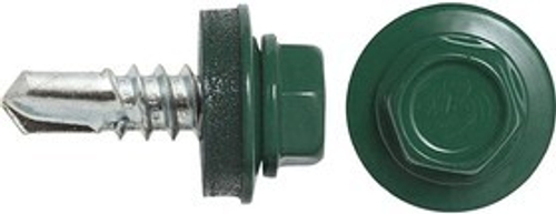 Саморез кровельный 5.5х19 RAL 6005 зеленый мох со сверлом