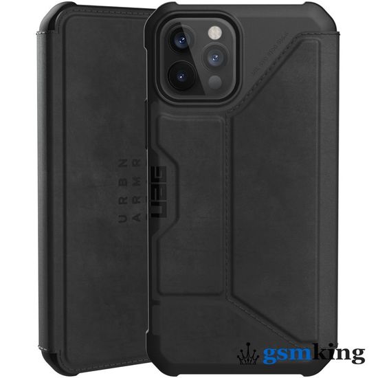 UAG Metropolis Series Case for Apple iPhone 12/12 Pro LTHR ARMR Black (Чёрный)112356118340