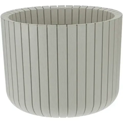 Кашпо ШАТО D250мм H200мм 8л белый ротанг