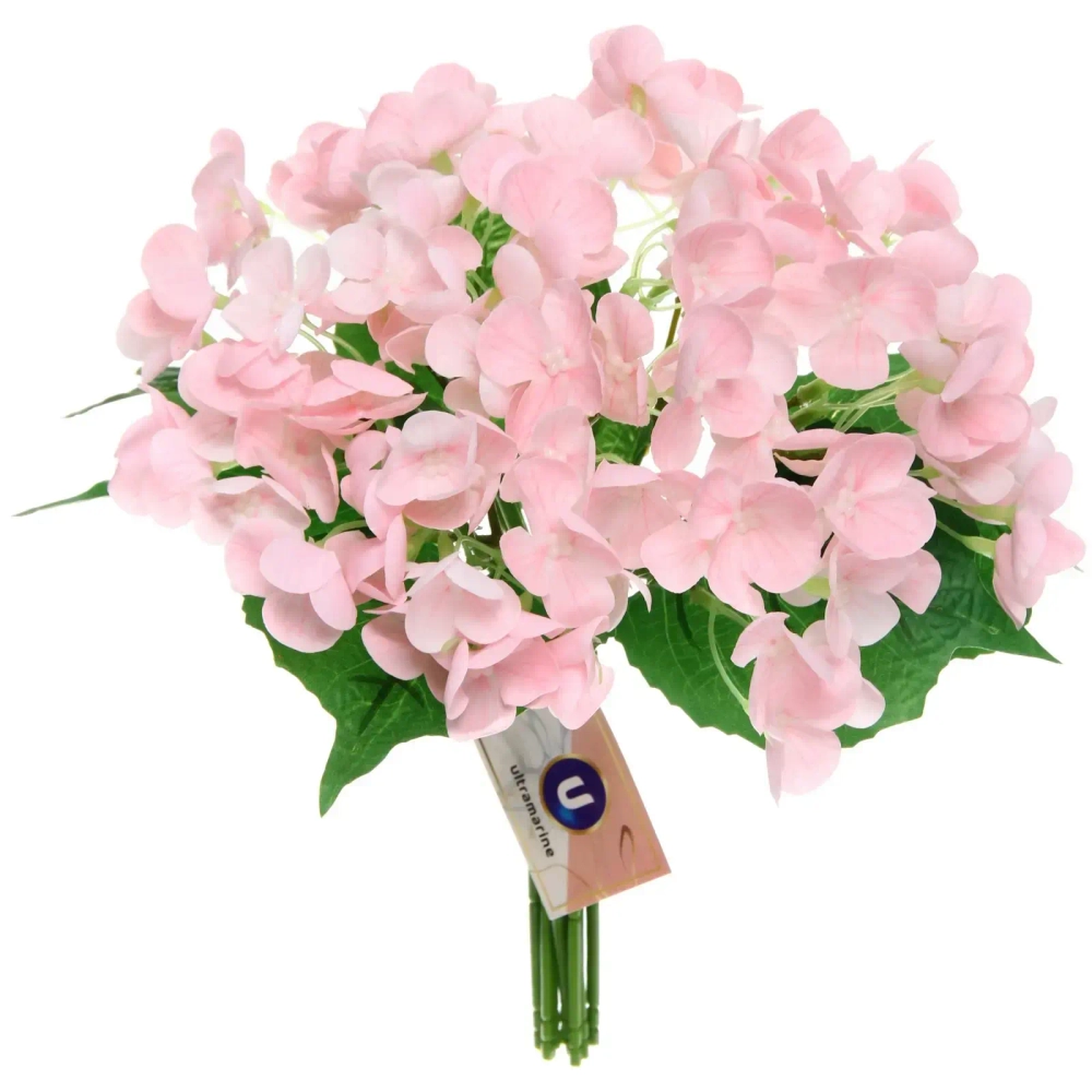 Цветок искусственный «Natur» 28см Гортензия бледно-розовая