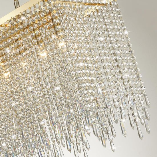 5028/9A MODERN ODL23 641 золотой/прозрачный металл/хрусталь Люстра E14 9*40W CHOKKA