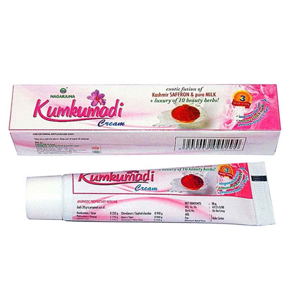 крем Кумкумади Нагарджуна (Kumkumadi cream Nagarjuna), 20 гр